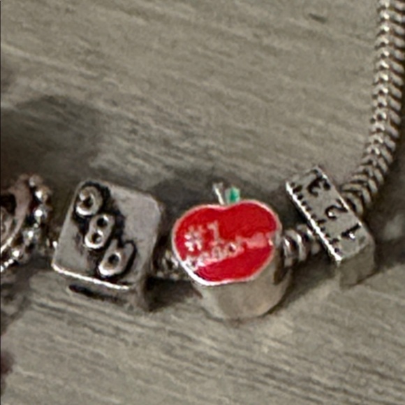 Teacher Charm Bracelet preloved - Picture 2 of 3